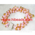 Freshwater pink coin pearl bracelet FPB0019